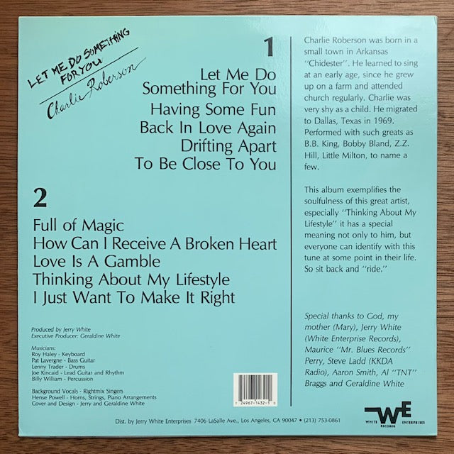 Charlie Roberson - Let Me Do Something For You