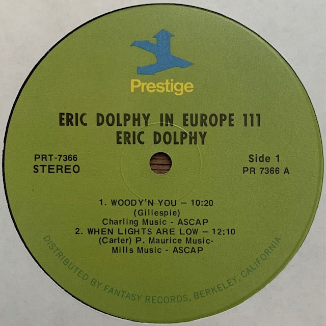 Eric Dolphy - In Europe / Volume 3.