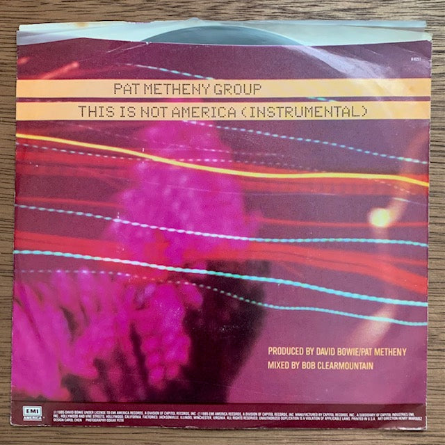 David Bowie / Pat Metheny Group - This Is Not America