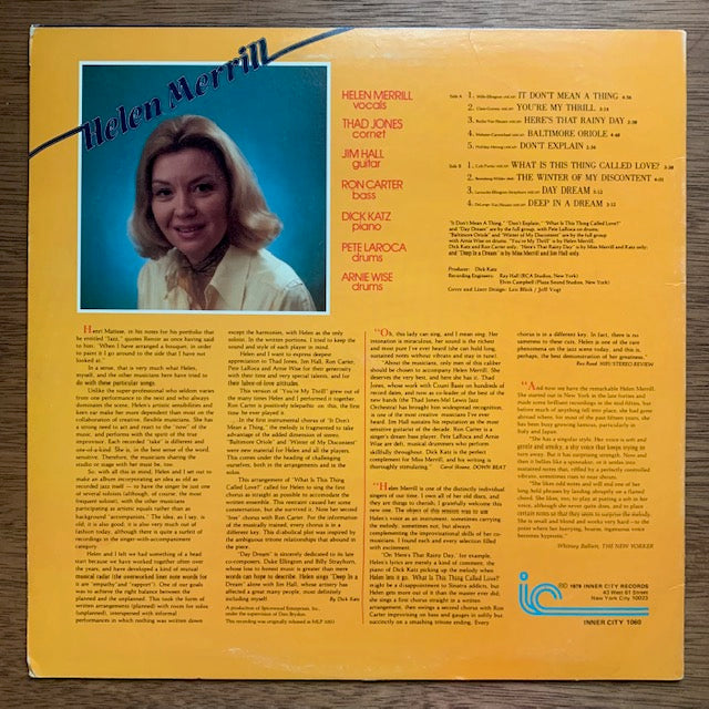 Helen Merrill - Something Special...