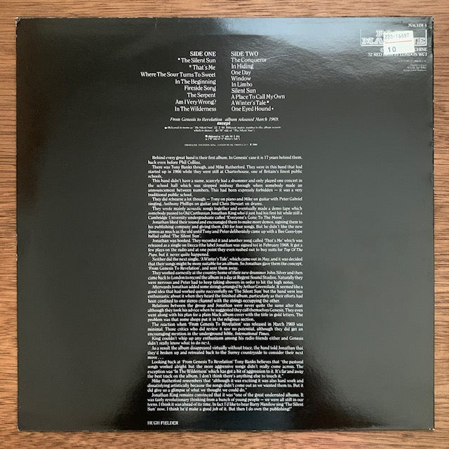 Genesis - Where The Sour Turns To Sweet