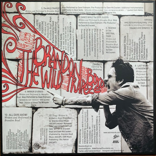 Brandon Boyd - The Wild Trapeze
