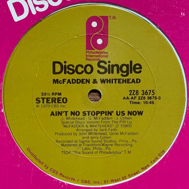 McFadden & Whitehead - Ain't No Stoppin' Us Now