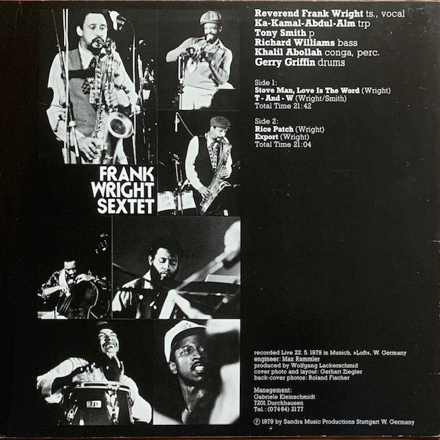 Frank Wright - Stove Man, Love Is The Word
