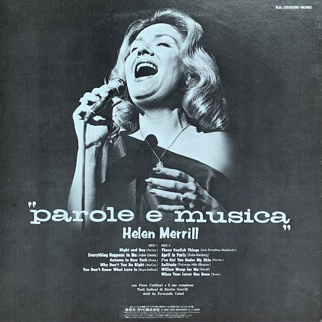 Helen Merrill - Parole E Musica