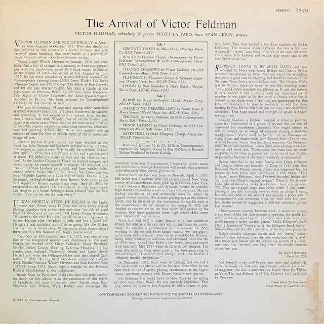 Victor Feldman - The Arrival Of Victor Feldman