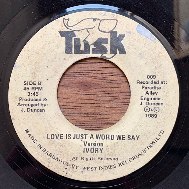 Ivory - Love Is Just A Word We Say