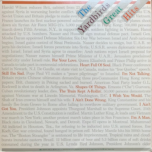 Yardbirds - Great Hits