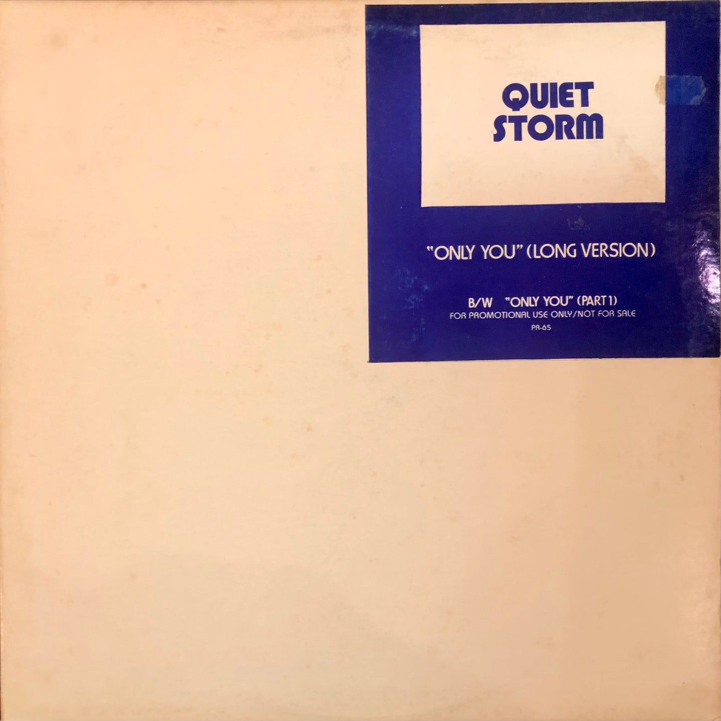 Quiet Storm - Only You