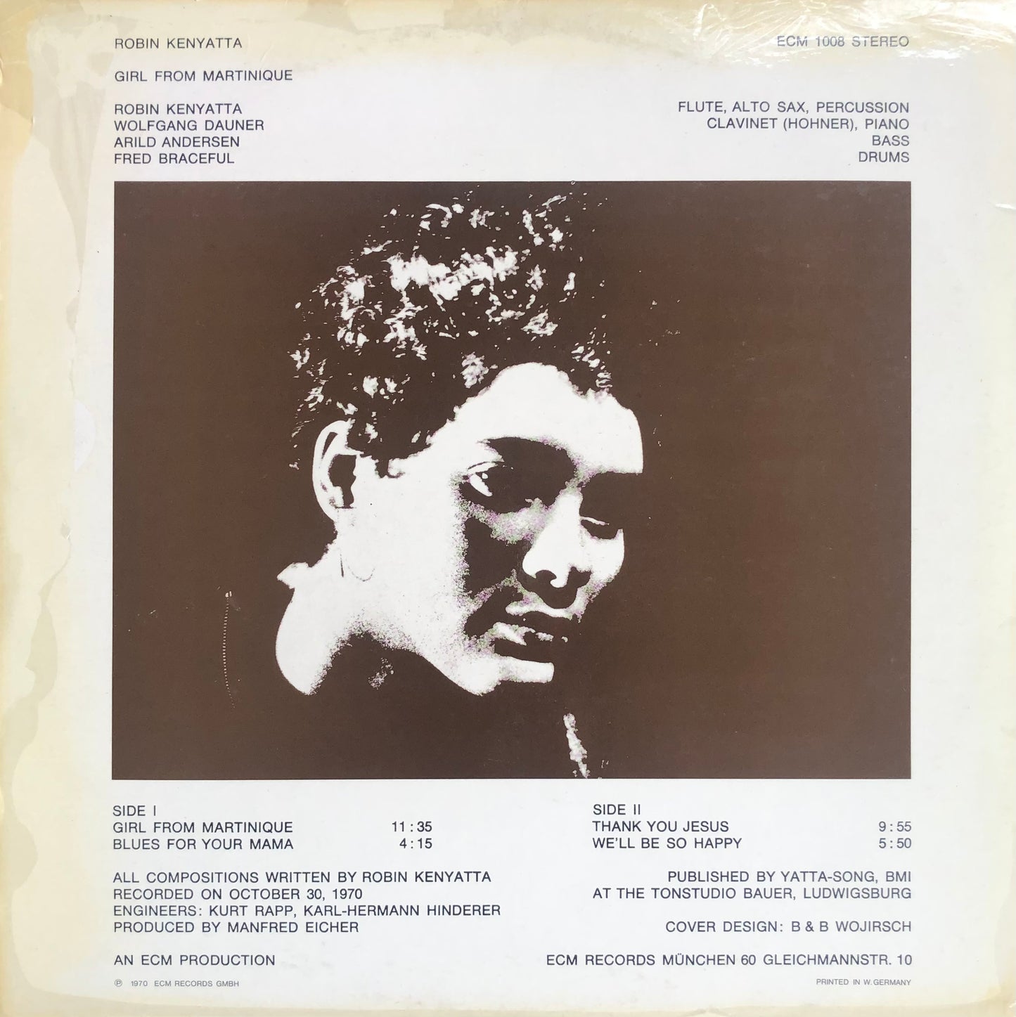 Robin Kenyatta - Girl From Martinique