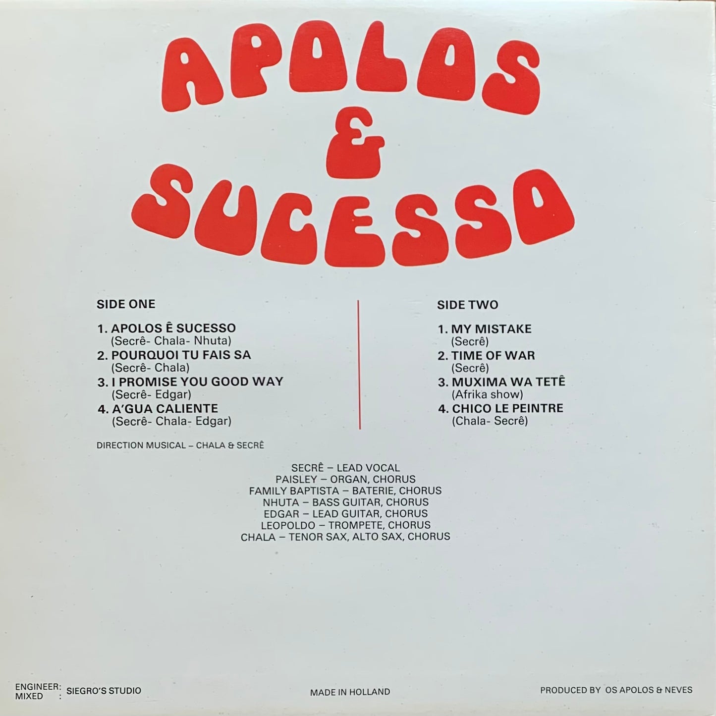 Apolos - Apolos & Sucesso