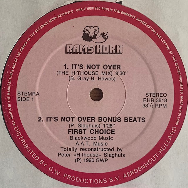 First Choice - It's Not Over (The Hithouse Mix)