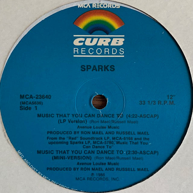 Sparks - Music That You Can Dance To
