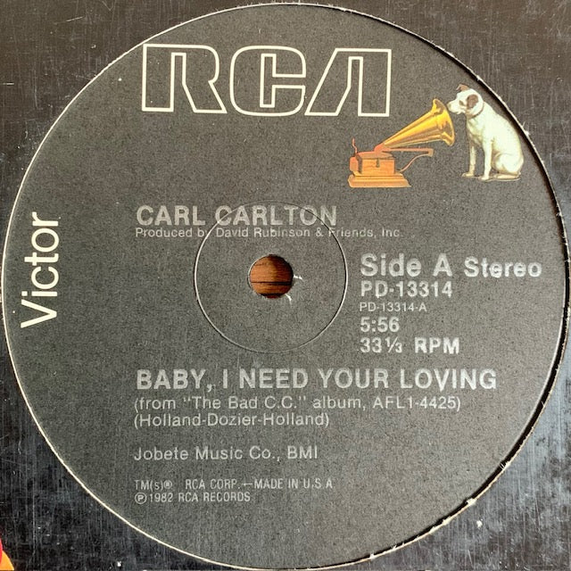Carl Carlton - Baby, I Need Your Loving