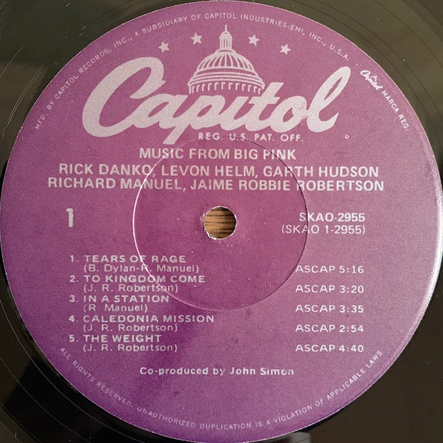 The Band - Music From Big Pink