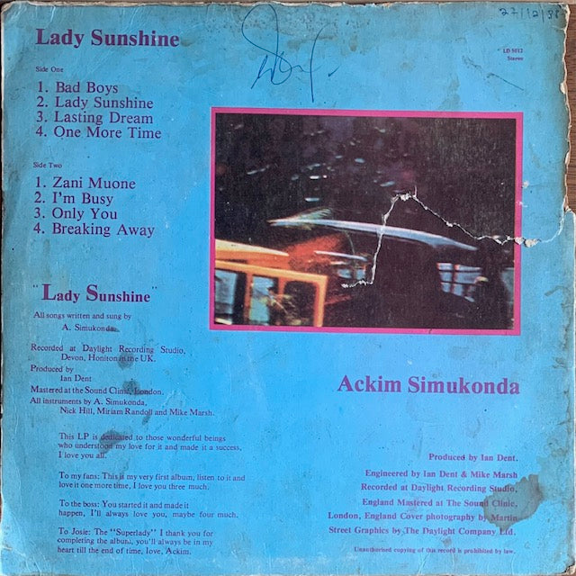 Ackim Simukonda - Lady Sunshine