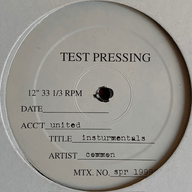 Common Sense - The Resurrection Instrumentals