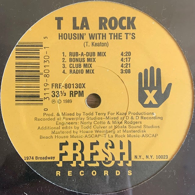 T La Rock - Housin' With The T's