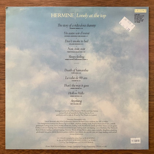 Hermine-Lonely At The Top