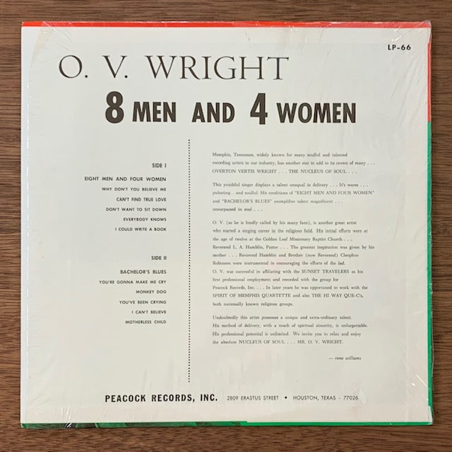 O.V. Wright-8 Men And 4 Women