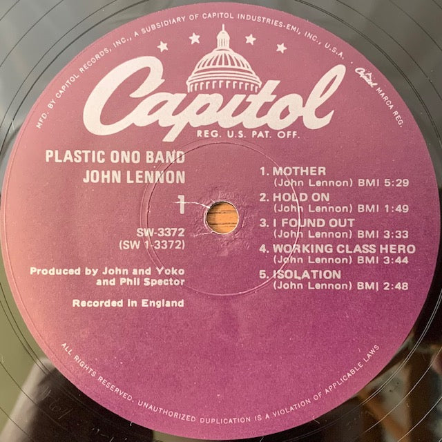 John Lennon & Plastic Ono Band-John Lennon & Plastic Ono Band