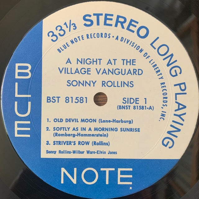 Sonny Rollins-A Night At The "Village Vanguard" (ヴィレッジ・ヴァンガードの夜)