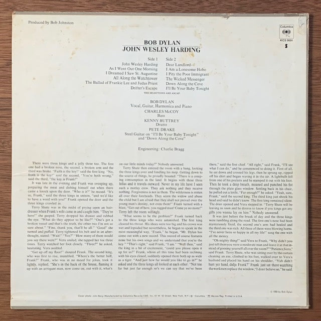 Bob Dylan-John Wesley Harding