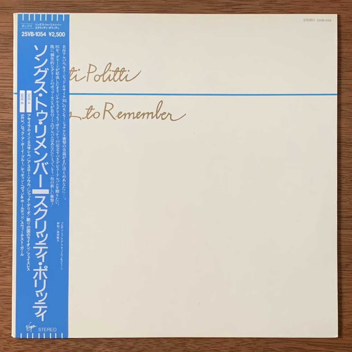 Scritti Politti-Songs To Remember