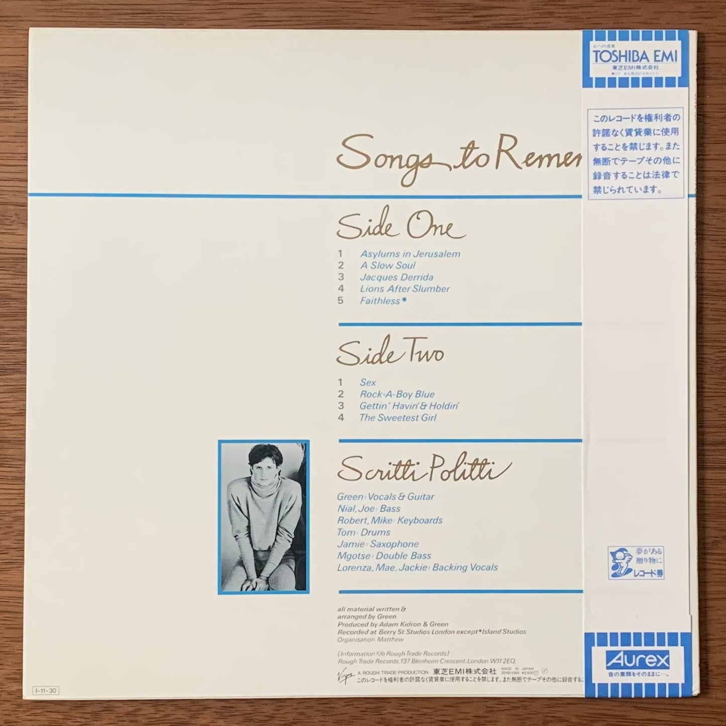 Scritti Politti-Songs To Remember