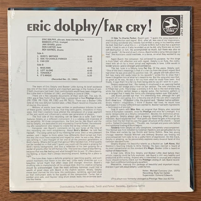 Eric Dolphy-Far Cry!