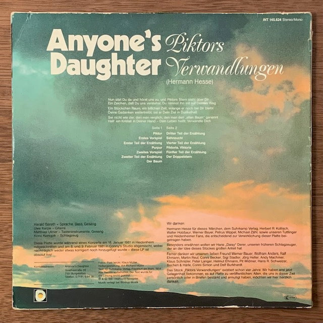 Anyone's Daughter-Piktors Verwandlungen (ピクトルの変身)