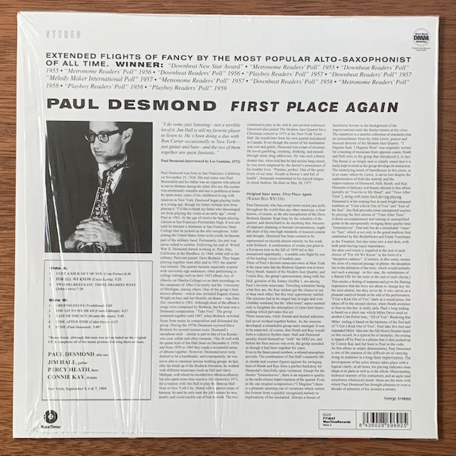 Paul Desmond-First Place Again Playboy