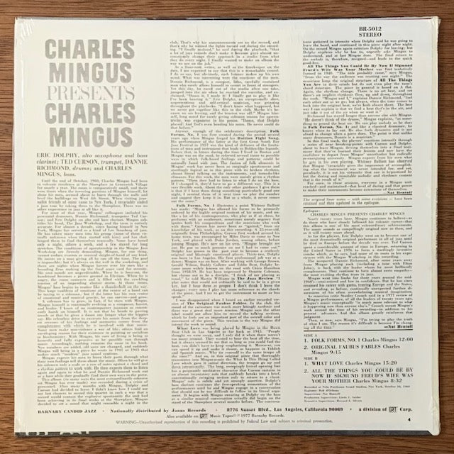 Charles Mingus - Presents Charles Mingus