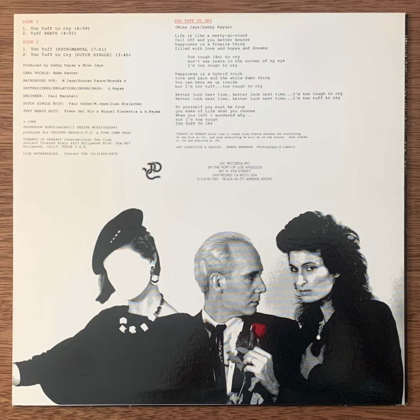 Tyrants In Therapy-Too Tuff To Cry