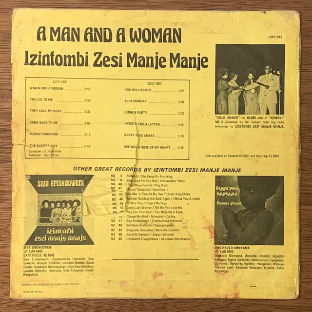 Izintombi Zesi Manje Manje - A Man And A Woman