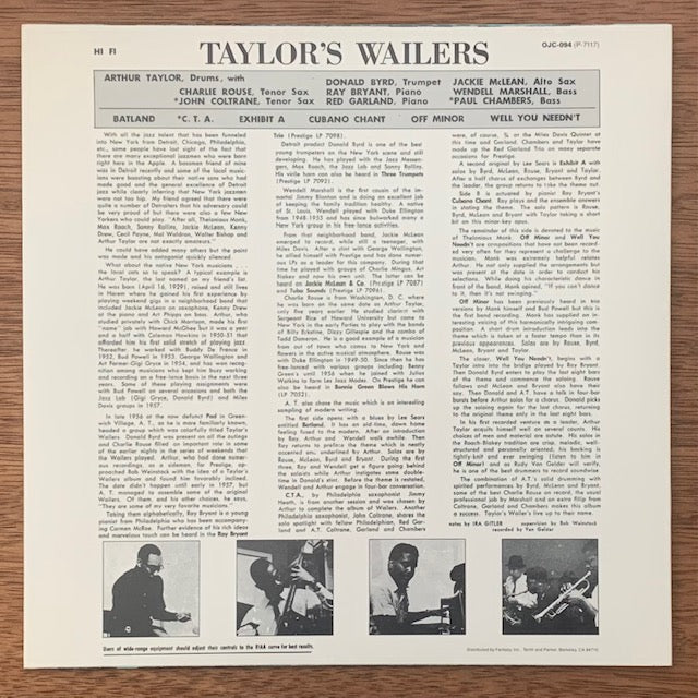 Art Taylor - Taylor's Wailers