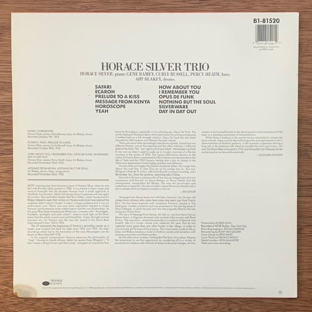 Horace Silver - Horace Silver Trio