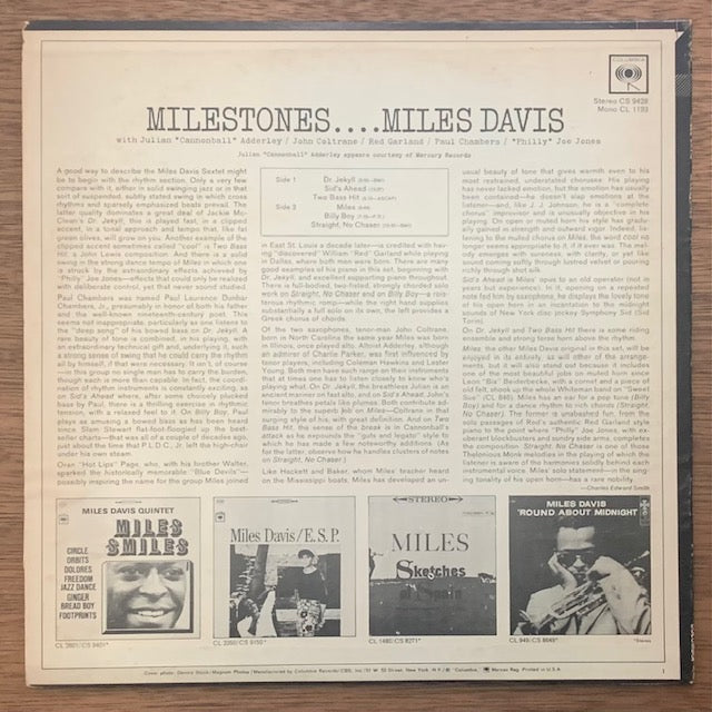 Miles Davis - Milestones