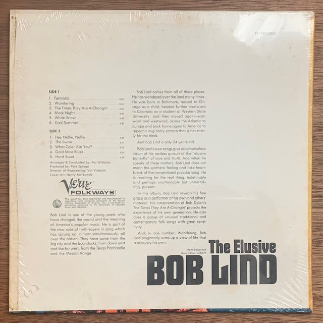 Bob Lind - The Elusive Bob Lind