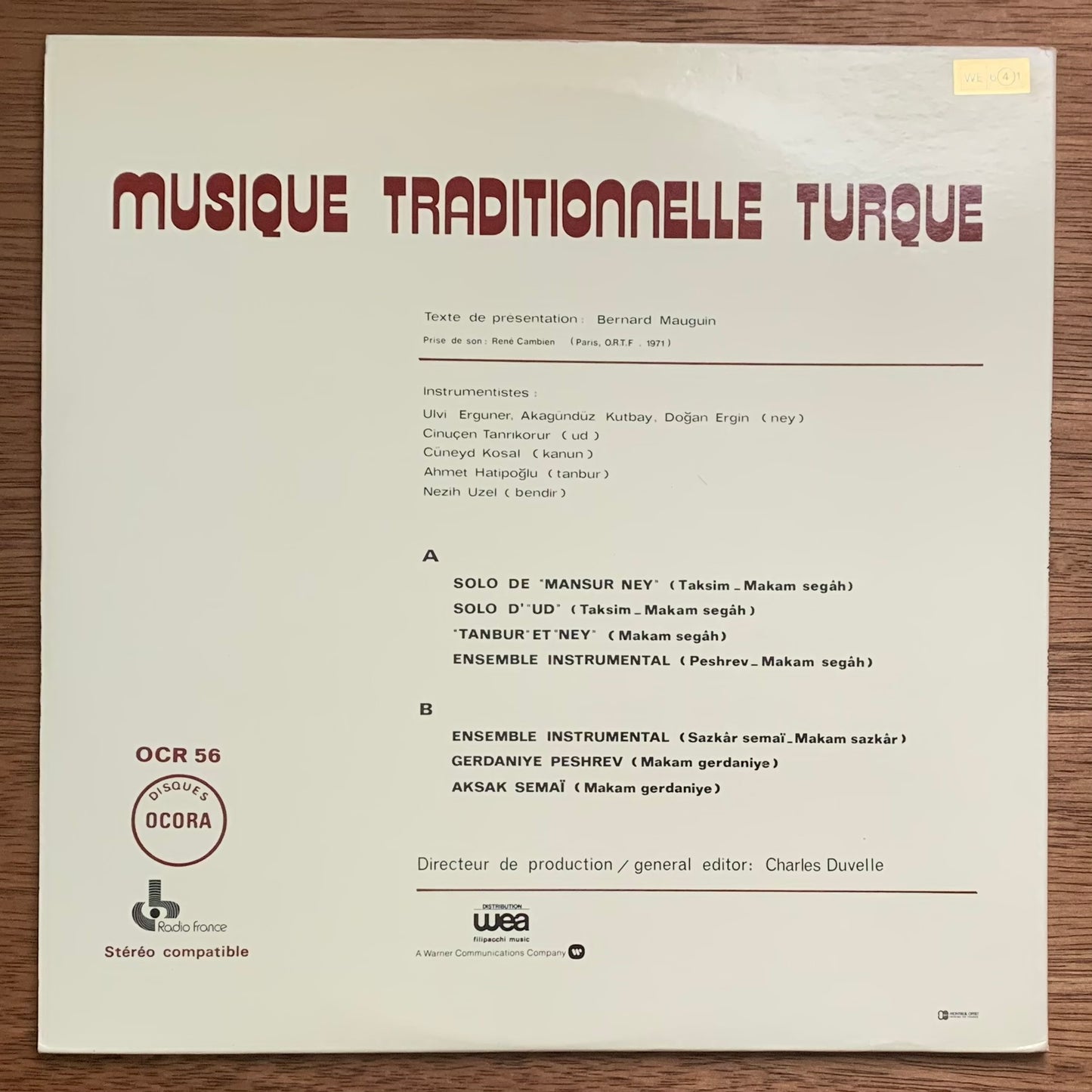 Musique Traditionnelle Turque - Pieces Instrumentales