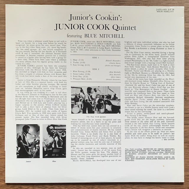 Junior Cook - Junior's Cookin'