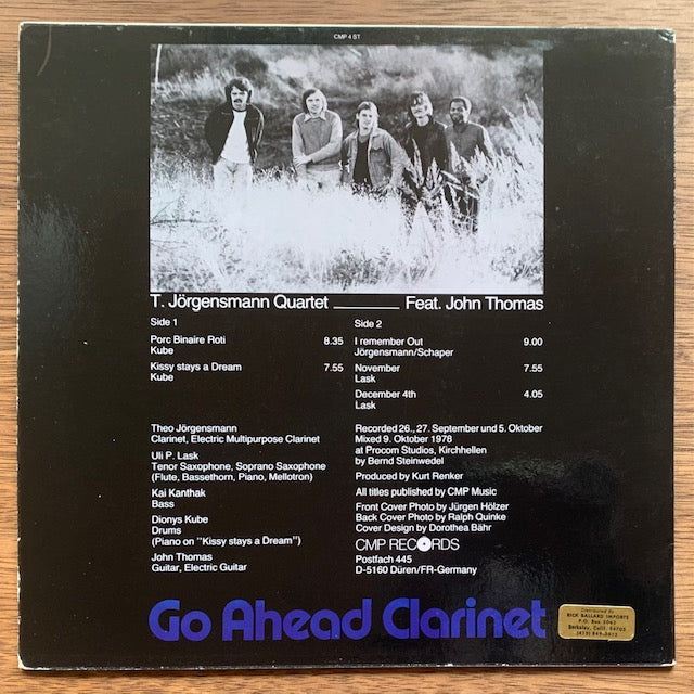 T. Jorgensmann Quartet - Go Ahead Clarinet