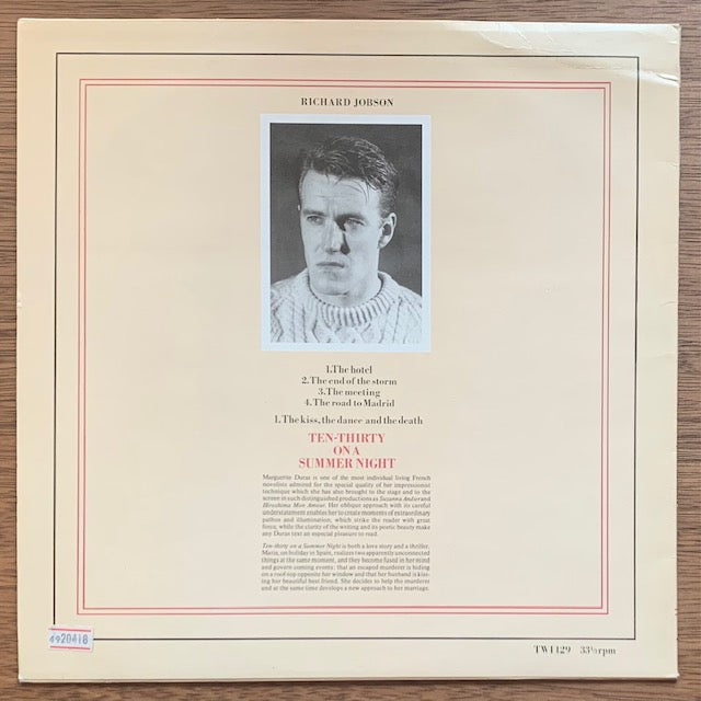 Richard Jobson - Ten-Thirty On A Summer Night