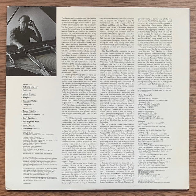 Steve Kuhn - Mostly Ballads