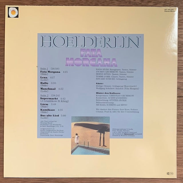 Hoelderlin - Fata Morgana