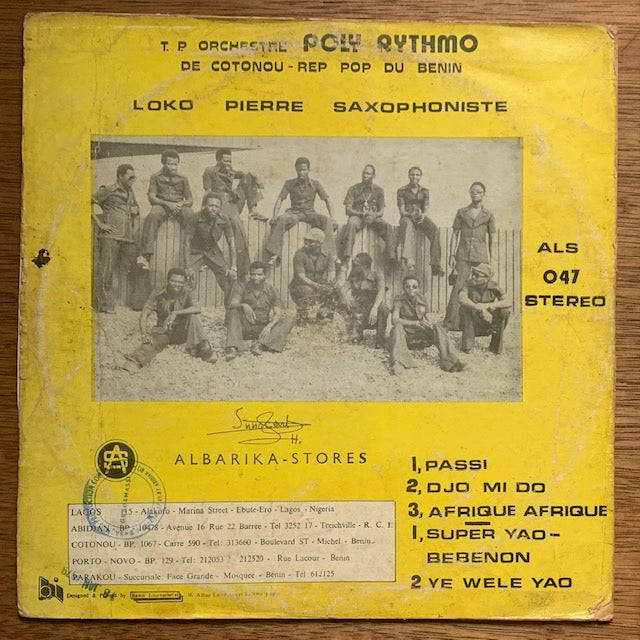 T.P. Orchestre Poly-Rhythmo De Cotonou Benin - Et Loko Pierre Saxophoniste