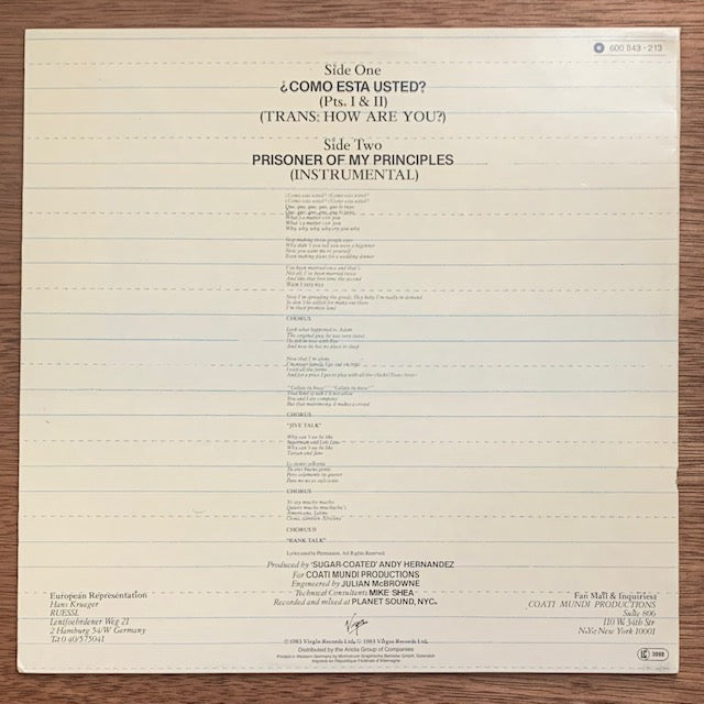 Coati Mundi - ¿Como Esta Usted? (Trans: How Are You?) Parts 1 & 2