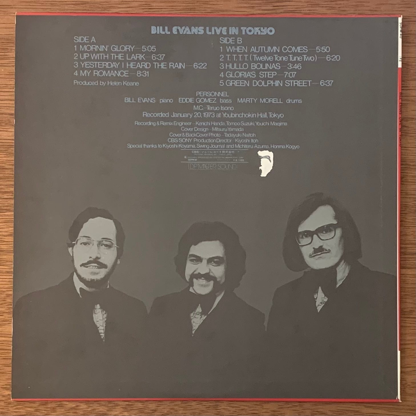 Bill Evans-Live In Tokyo – hair & music parlour FAM