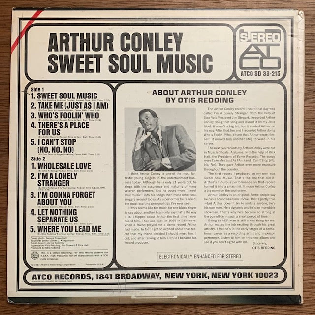 Arthur Conley - Sweet Soul Music