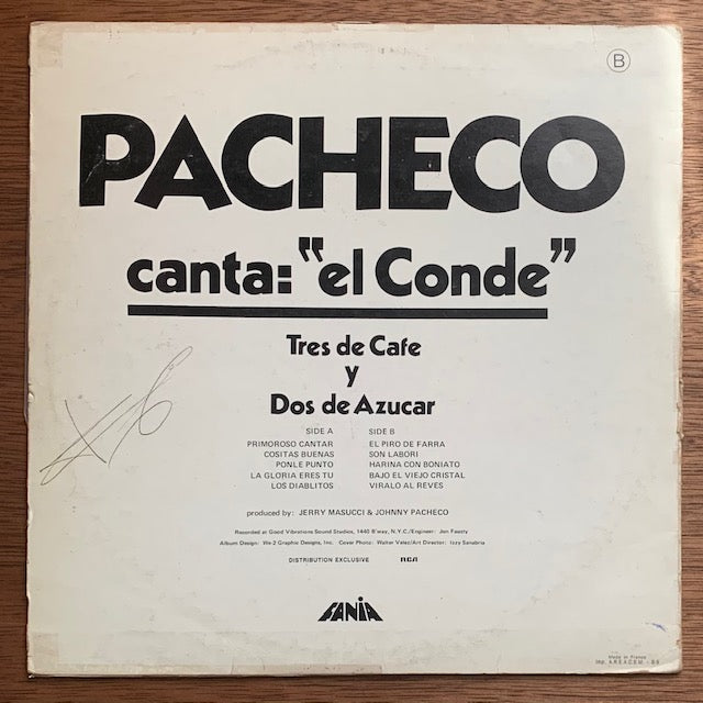 Johnny Pacheco - Canta El Conde Tres De Cafe Y Dos De Azucar
